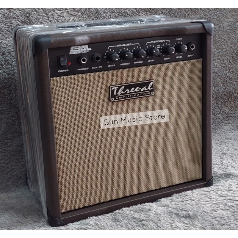 Amplifier Gitar Original Threeal (G-15) 8 Inch 15 Watt (Brown) - Ampli Gitar Akustik Original - Ampl