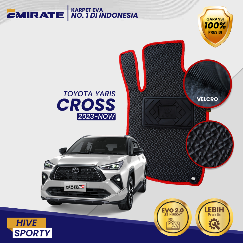 Karpet Hive Sporty EVA PREMIUM Mobil Yaris Cross 2023-Now