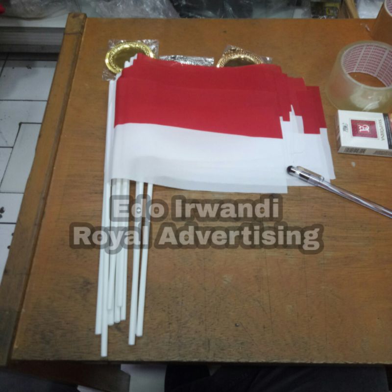 Bendera Tangan Merah Putih Bendera Sedotan Merah Putih Bendera Merah Putih Tangan Bendera Tangan Ind