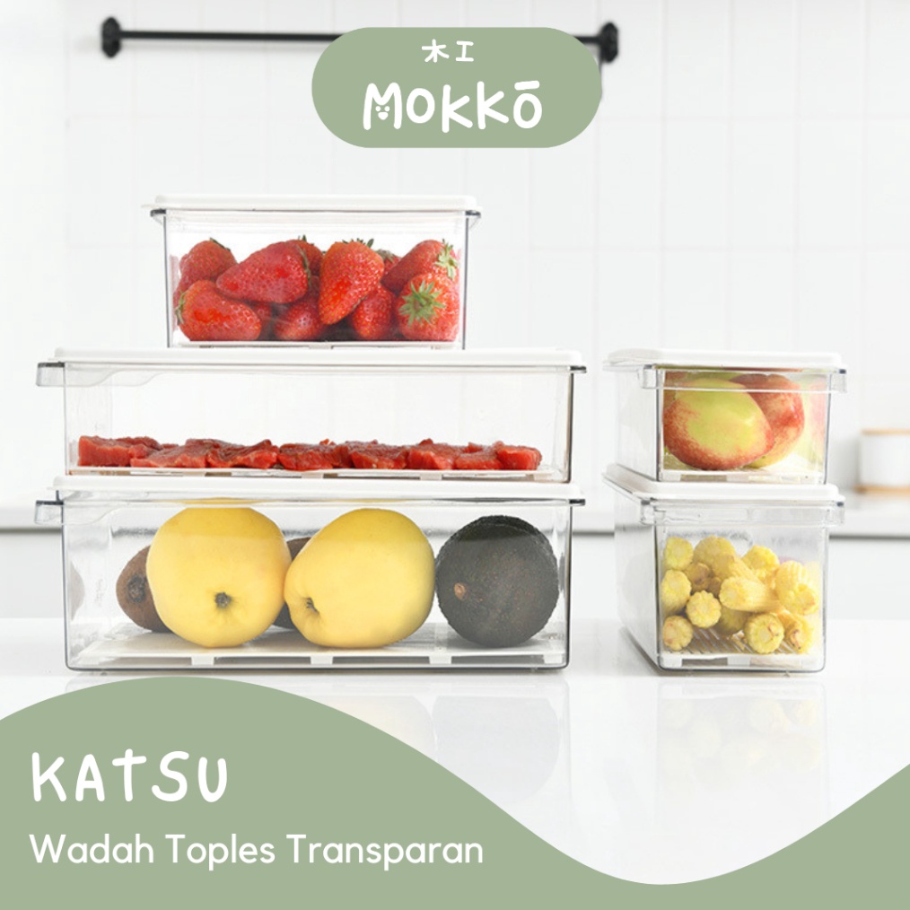 PROMO BESAR MOKKO  KATSU Penyimpanan Makanan Freezer Estetika Storage Box Serbaguna Mudah Fresh Box 
