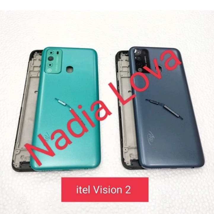 Itel Vision 2 Kesing Fullset Casing Fullset Backdoor + Frame