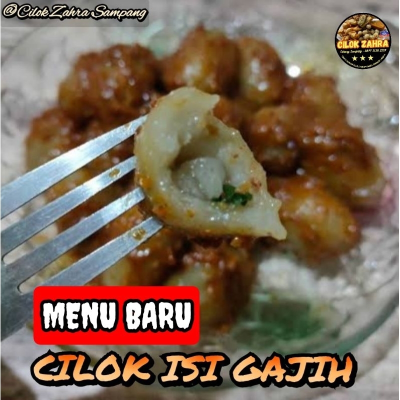 

Cilok Isi Gajih Variasi Sambal Kacang, Petis & Saos