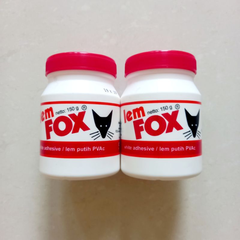 

[ ECER MURAH ] Glue Lem Putih Kertas Serbaguna Fox PVAc 150 Gram