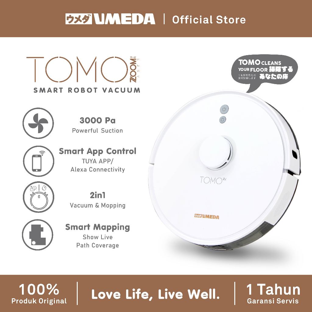 Umeda Robot Vacuum Tomo Zoom Laser