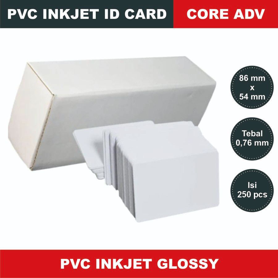 

PVC Inkjet Id Card 250 Pcs Premium Quality