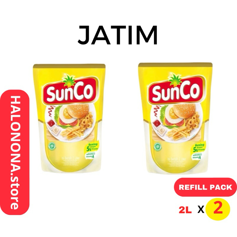 

[JATIM] SUNCO Minyak Goreng REFILL 2L x 2 Pouch -READY