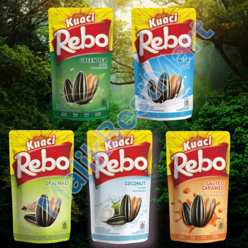 

Kuaci Rebo Kemasan 140 gr All Varian