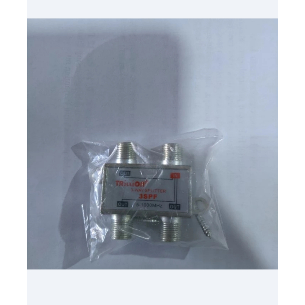 Splitter / Spliter 3 Way Trillion 3SPF Frekuensi 5-1000Mhz 3 | Cabang