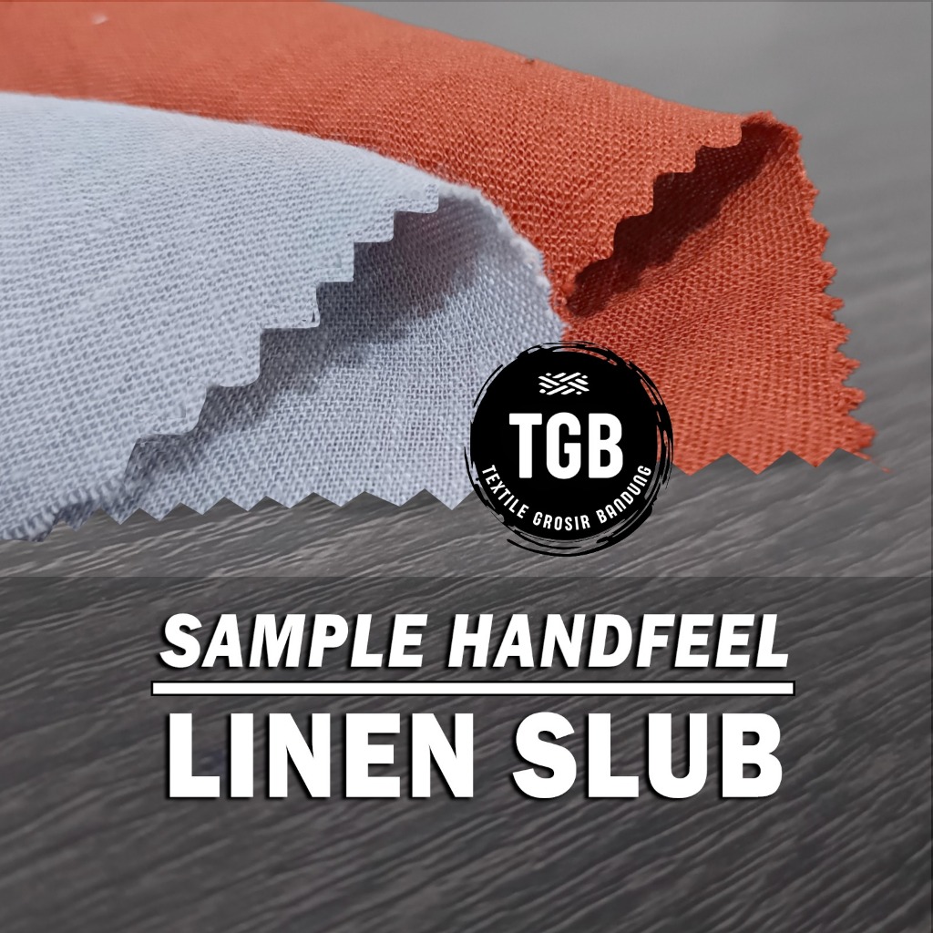 [𝐒𝐀𝐌𝐏𝐄𝐋] Sampel Kain Kain Linen Slub Import Grade A Textile Kualitas Premium