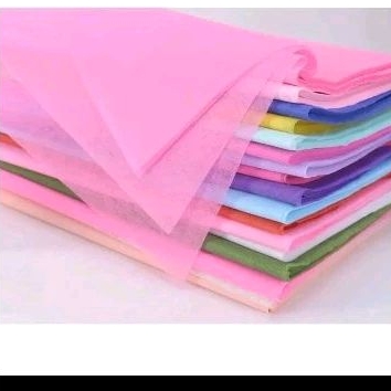 

Kertas Tissue untuk buket bunga 50x50cm warna putih / kertas tisu buket wisuda 1pcs