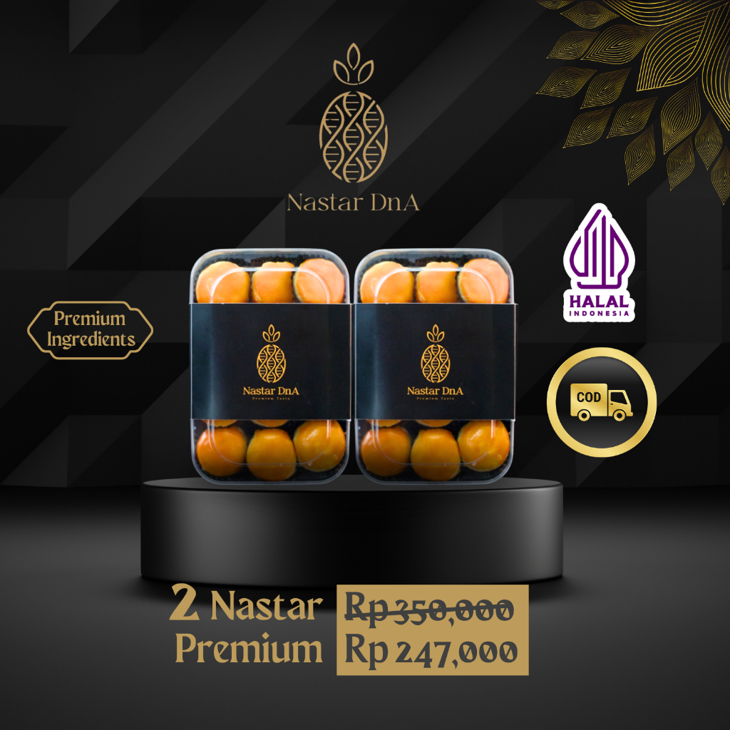 

Nastar DNA - Nastar Wijsman Butter Premium 2 box dinikmati sendiri, buah tangan, hantaran, lebaran