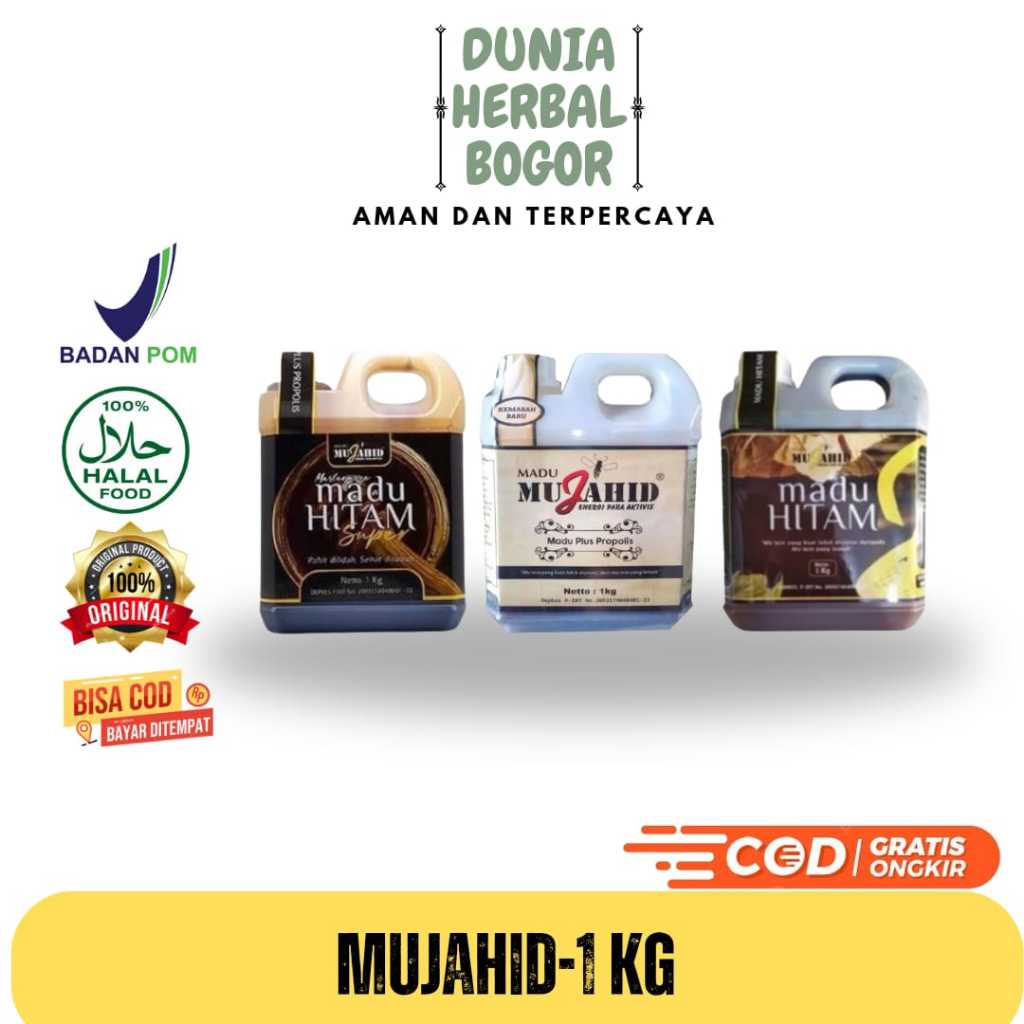 

Madu Mujahid Propolis Madu Murni Plus Propolis 1 Kg - Madu Super Mujahid Propolis 1kg