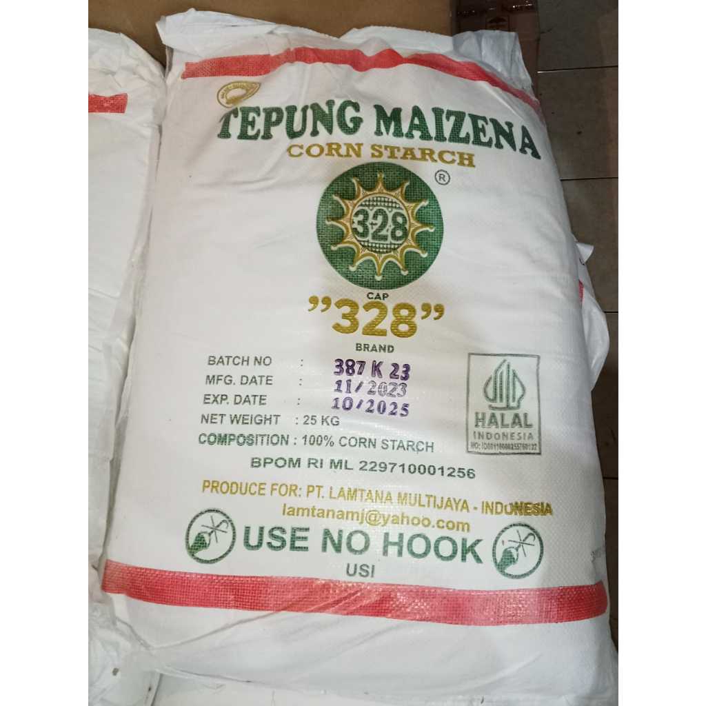 

Maizena 328 Tepung Jagung 25kg / Kemasan Karung