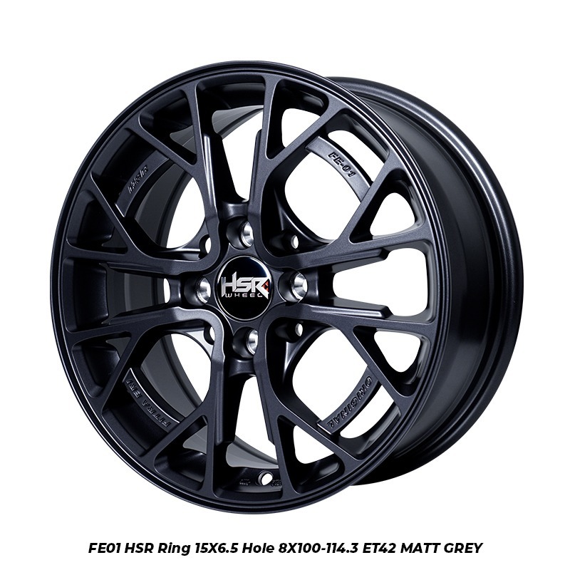 VELG MOBIL RACING FE01 RING 15 WARNA BLACK,GREY,BRONZE READY