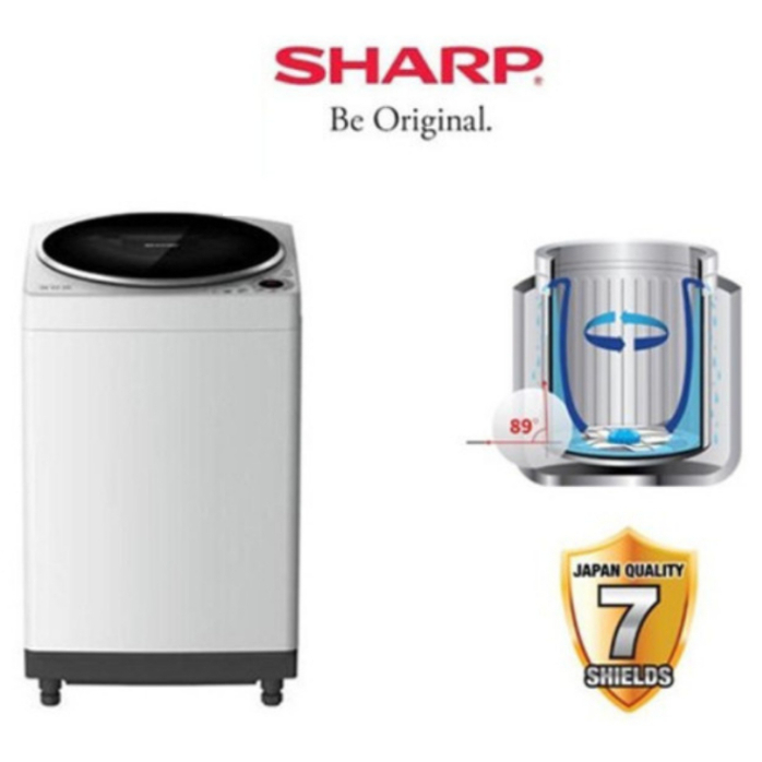 Sharp Mesin Cuci 1 Tabung 8KG ESM 809 TGG / ES M809T GG / ESM809T