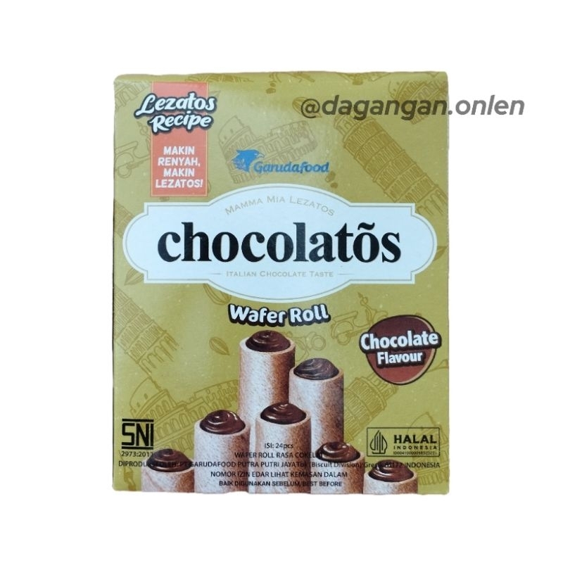 

Gery Chocolatos Wafer Roll coklat 1 box