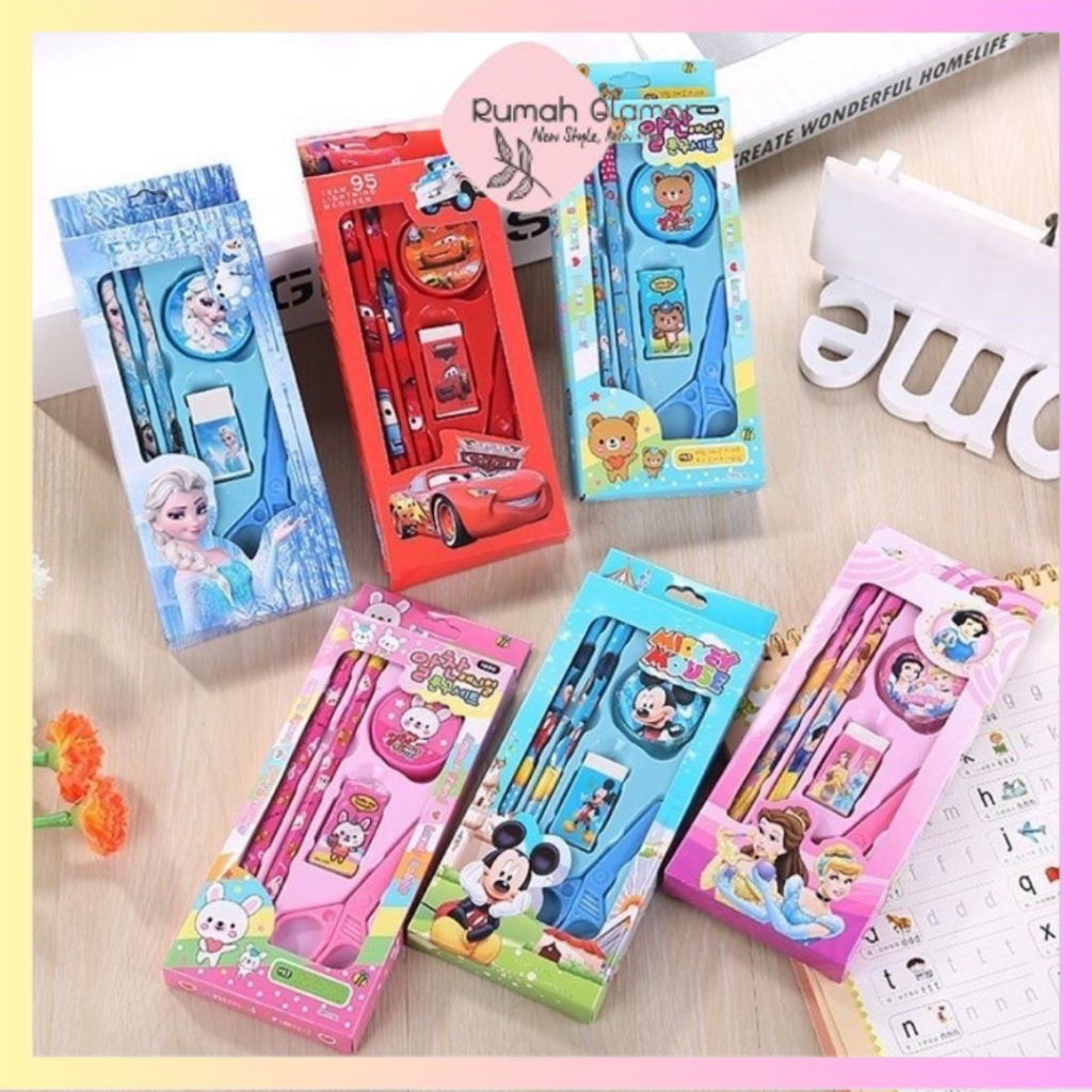 

Alat Tulis Stationary Sekolah Set Paket Alat Tulis 5 In1