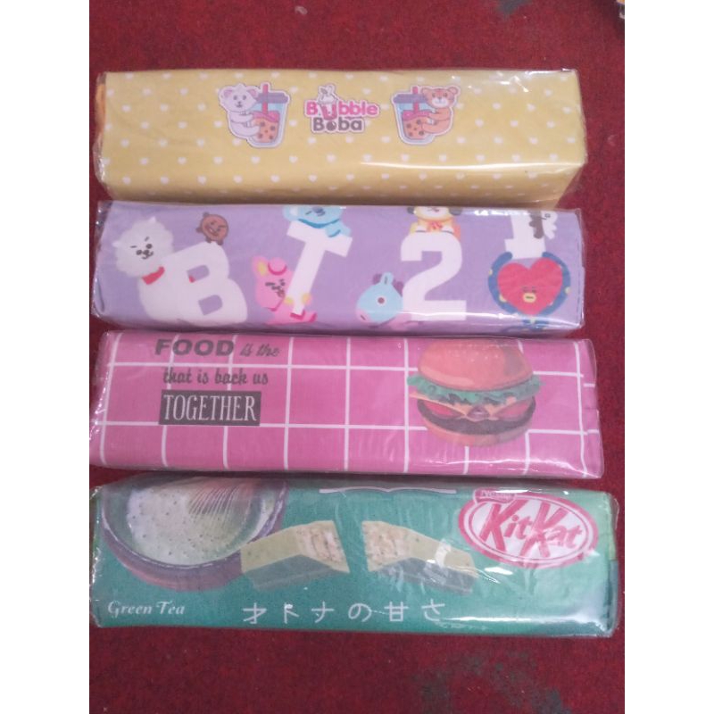 

Dompet Make up Kotak Tampat Pensil Kanvas Motif Tebal