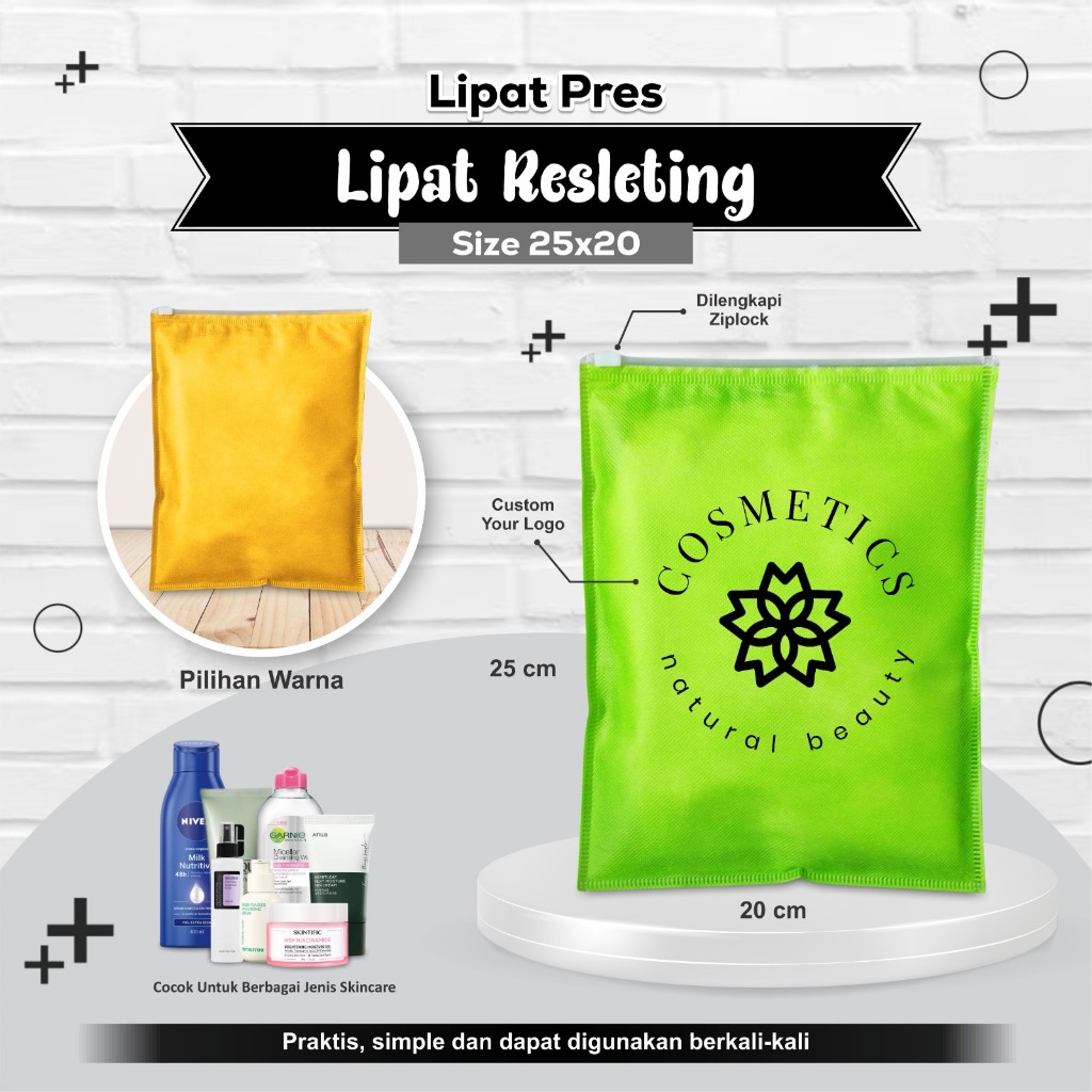 

CUSTOM Tas Kemasan Make Up Zipper Storage Ziplock Packaging Tas Serbaguna Kemasan Zipper Bag T25 P20