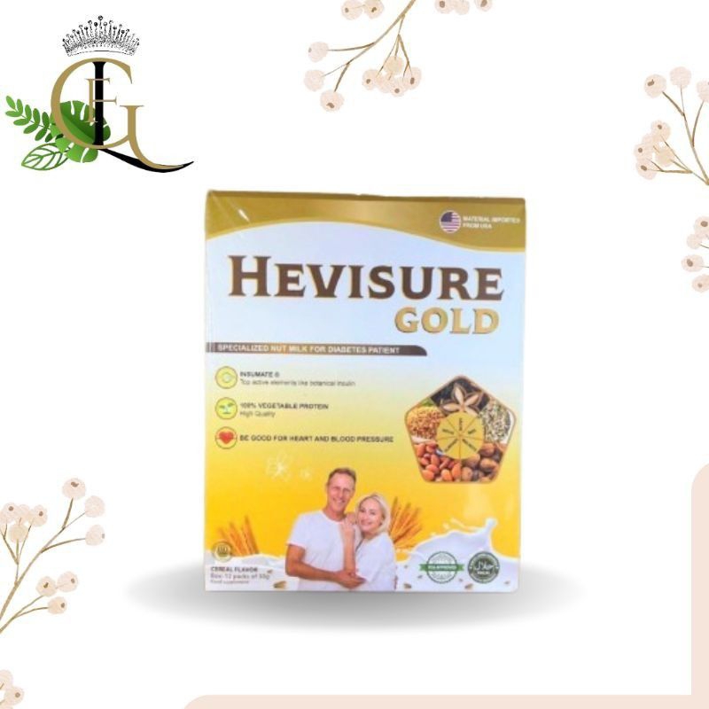 

HEVISURE GOLD MILK Original Susu Diabetes Kencing manis Insulin Pankrean BPOM