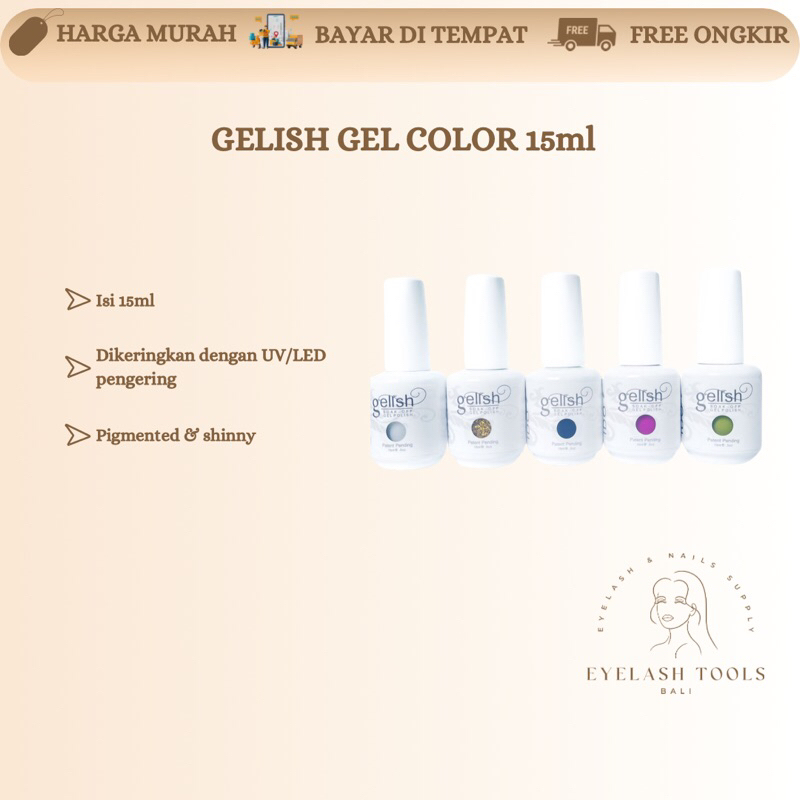 GELISH GEL POLISH KATALOG WARNA KUTEK UV GEL GELISH