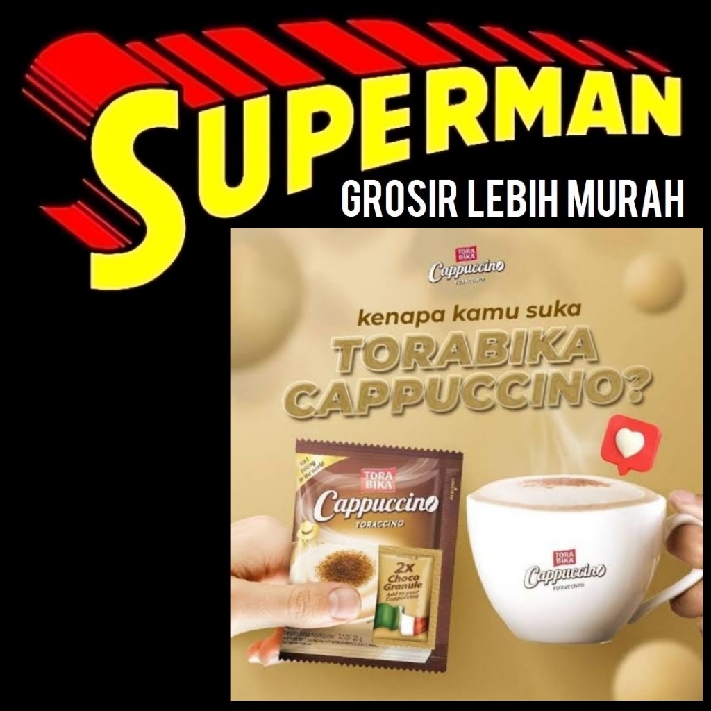 

(L20) TORABIKA CAPPUCINO 25GRAM 25 gram kopi capucino kapucino extra choco granule ala café coffee sachet superman jogja supermanjogja