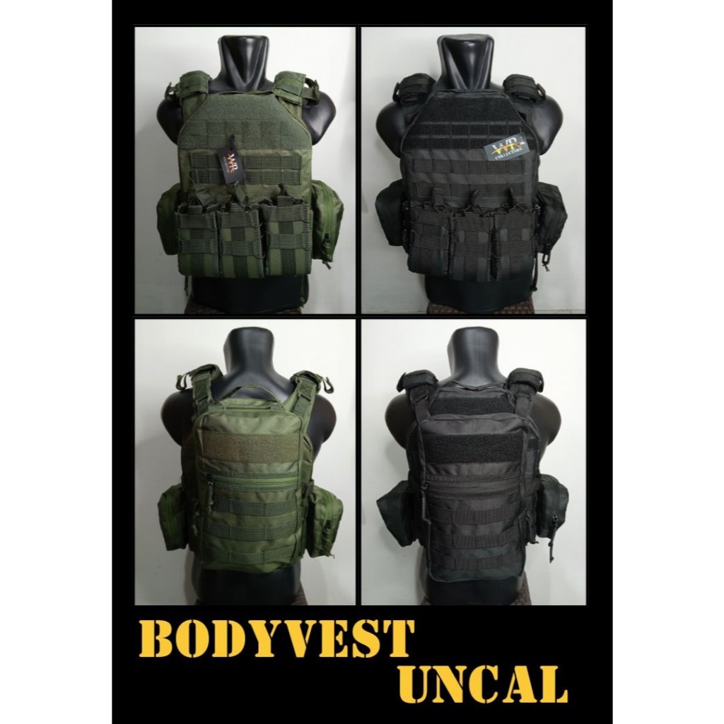 Bodyvest Rompi Uncal Tactical Quick Release Merk WR / Body Vest TNI Polri Satgas / Rompi Anti Peluru