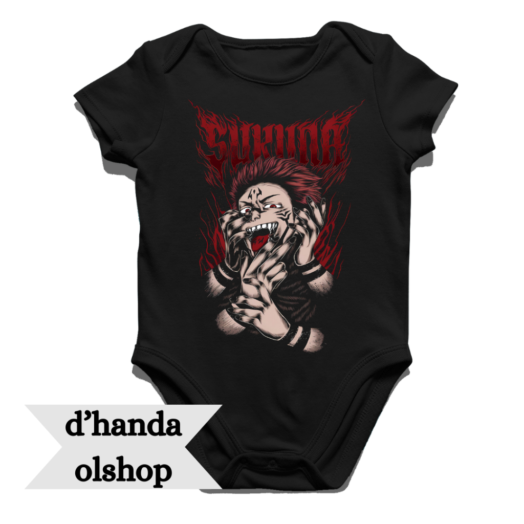 Jumper Bayi Anime Jujutsu Kaisen 3 | Jumper Baby | Jumpsuit Baby | Baby Romper | Bodysuit | New Born