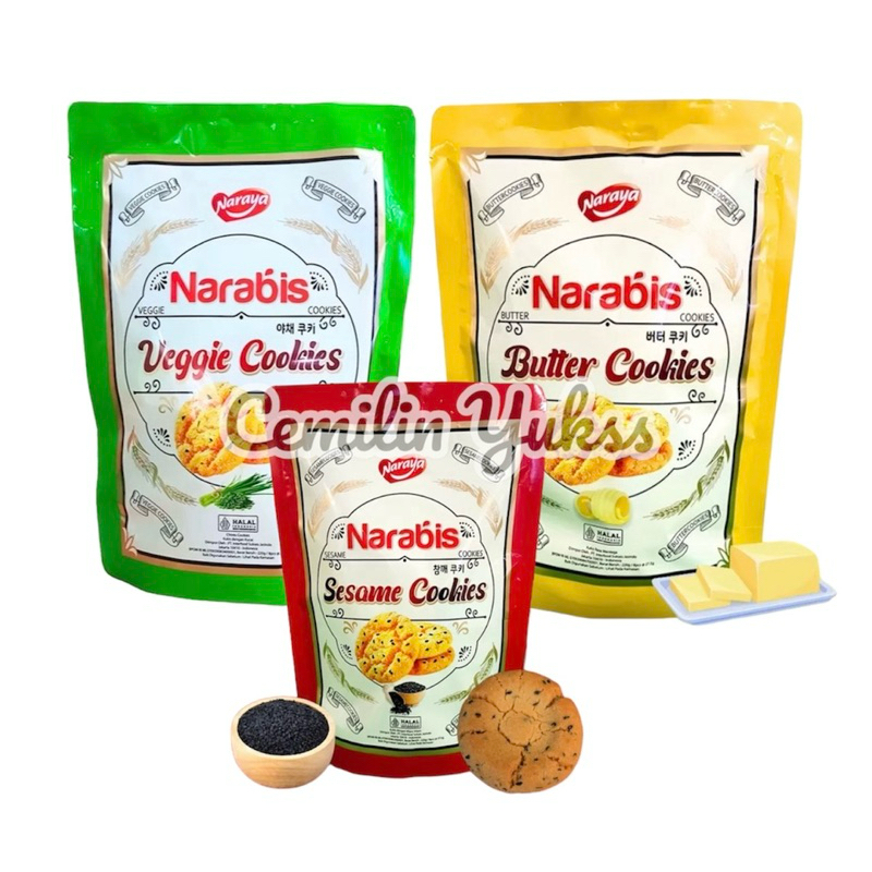 

Naraya Narabis Cookies 220g Cookies Butter Cookies Sesame Cookies Veggie