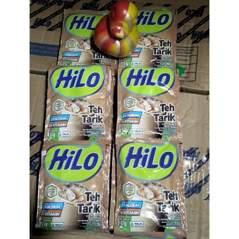 

HiLo teh tarik satu renceng isi 10pcs x 14gram