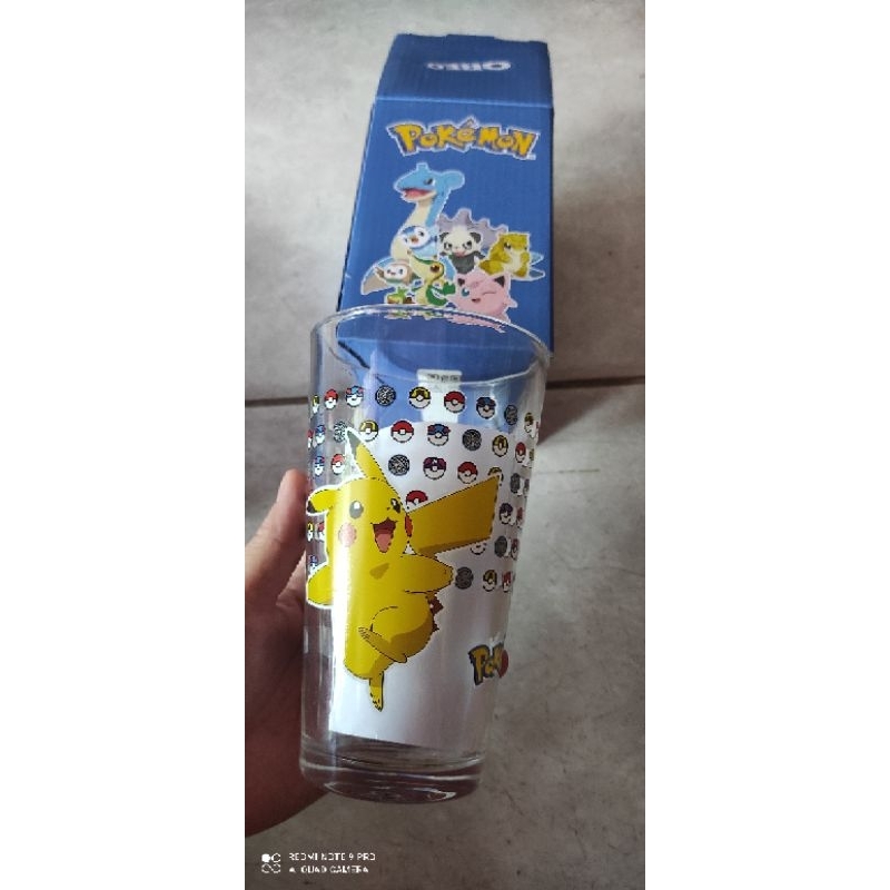 gelas pikachu pokemon oreo limited edition