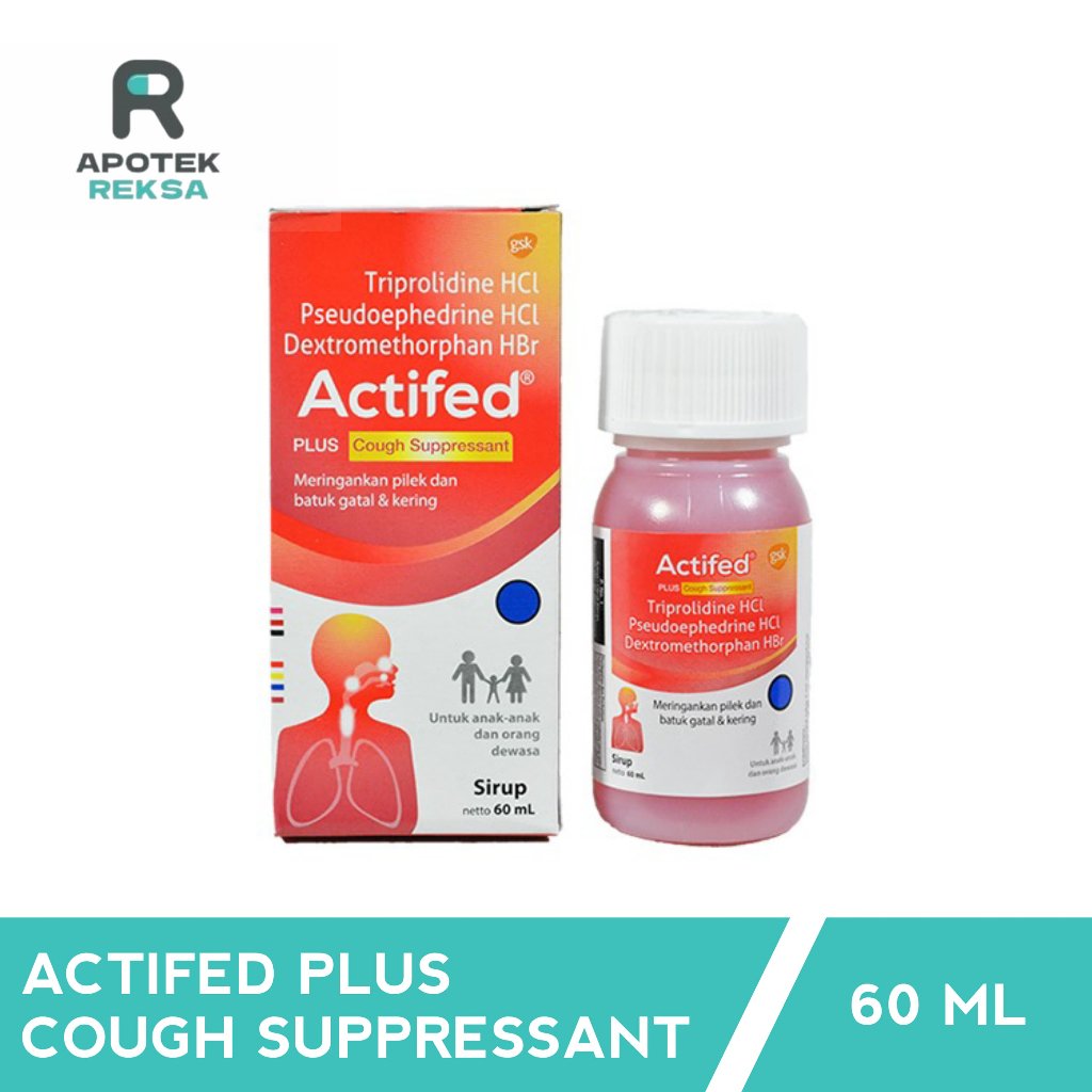 Actifed Plus Cough Suppressant (Actifed Merah)