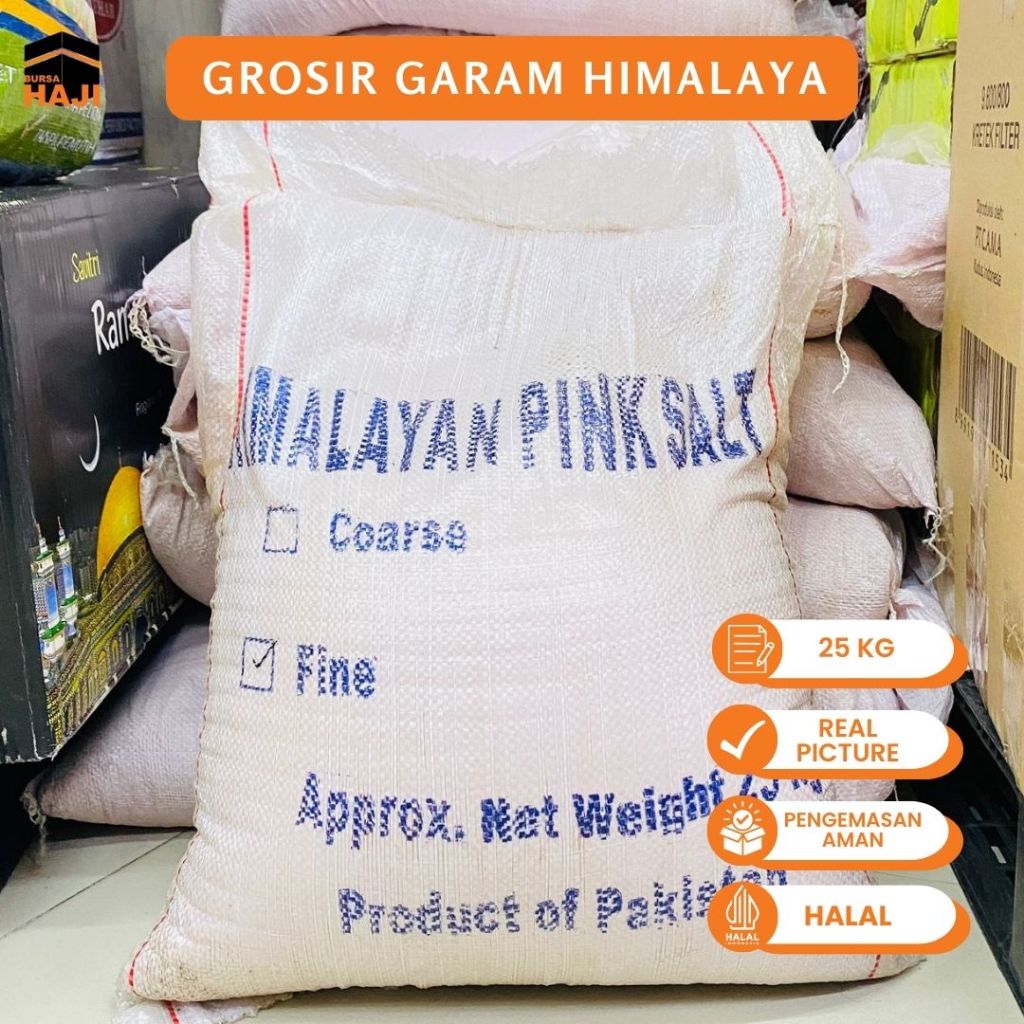 

GROSIR GARAM HIMALAYA 25kg Super Himsalt Asli Pakistan Garam Sehat Diet Mpasi TERMURAH