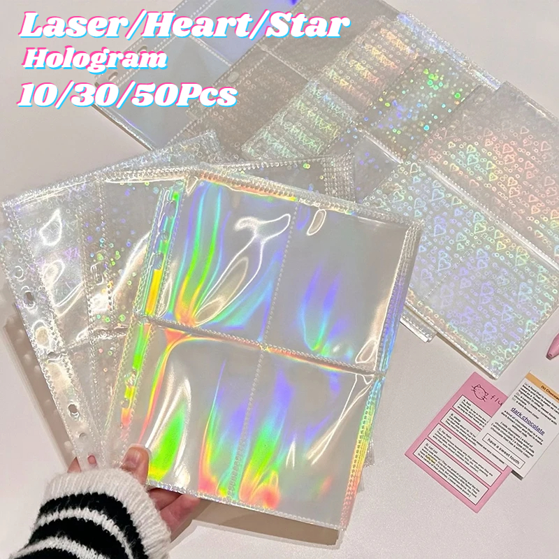

Photo Sleeve 4P Photo Card A5 untuk Binder 6 Ring Photo Card PC / MPC isi 10/30/50pcs