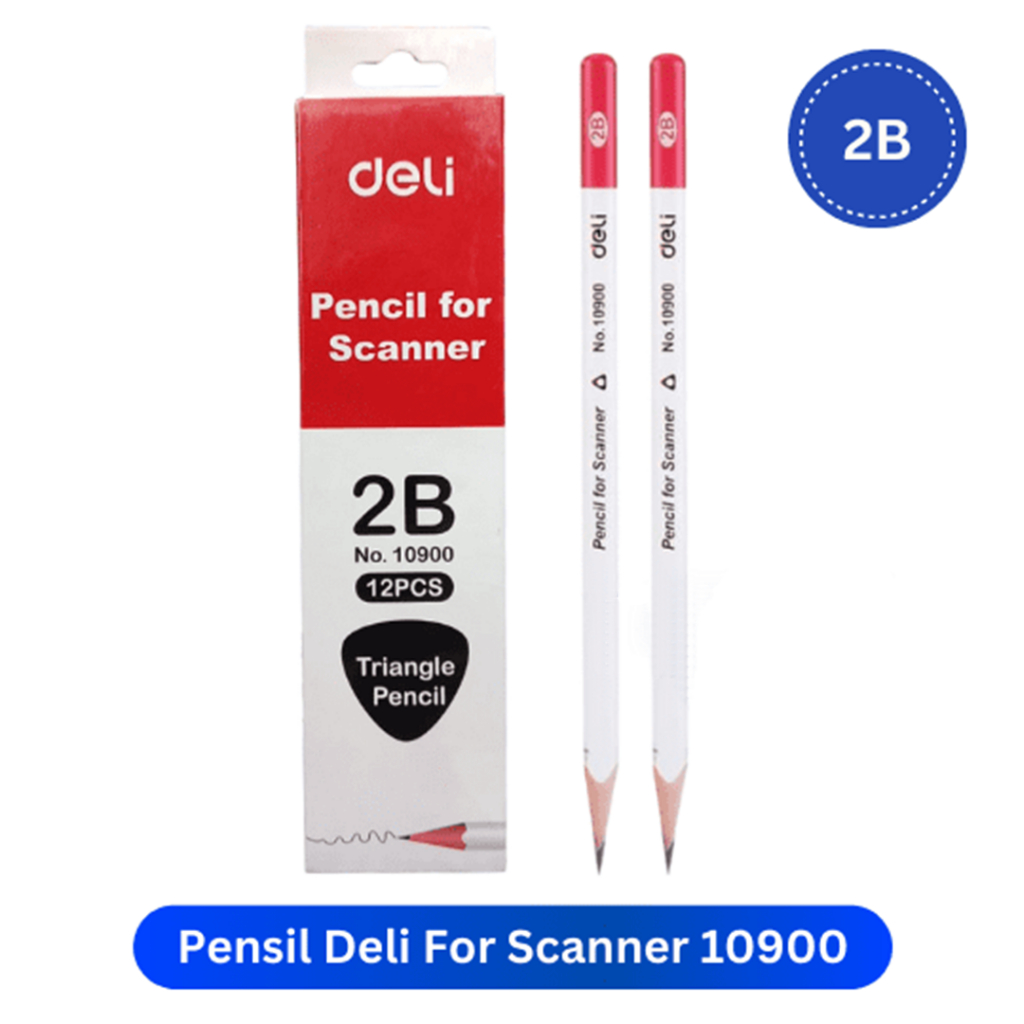 

[1 PACK] Triangle Pencil 2B 10900 DELI / Pensil Segitiga / Pensi for Sacnner