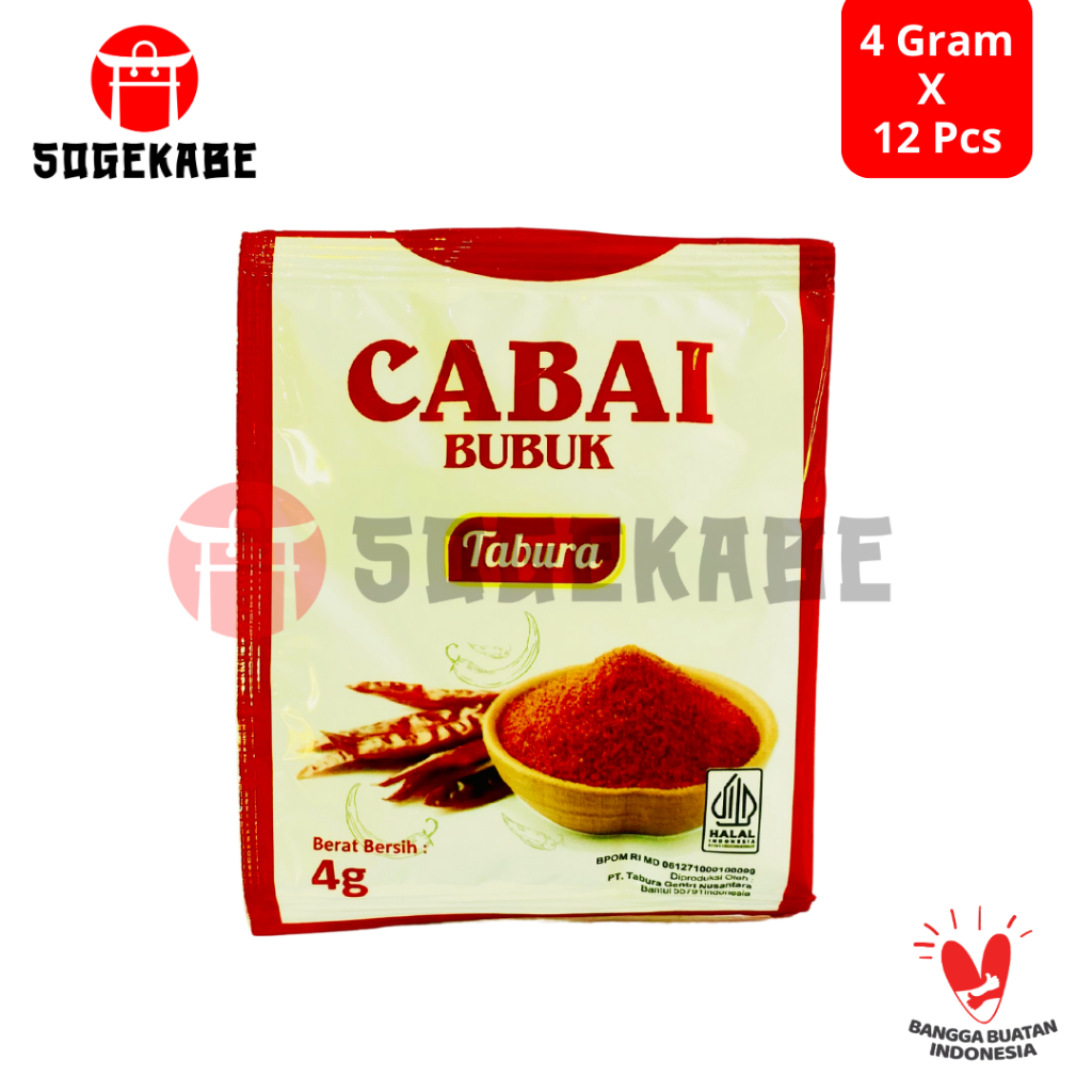 

Cabai Bubuk | Cabai Bubuk Tabura 4 Gr