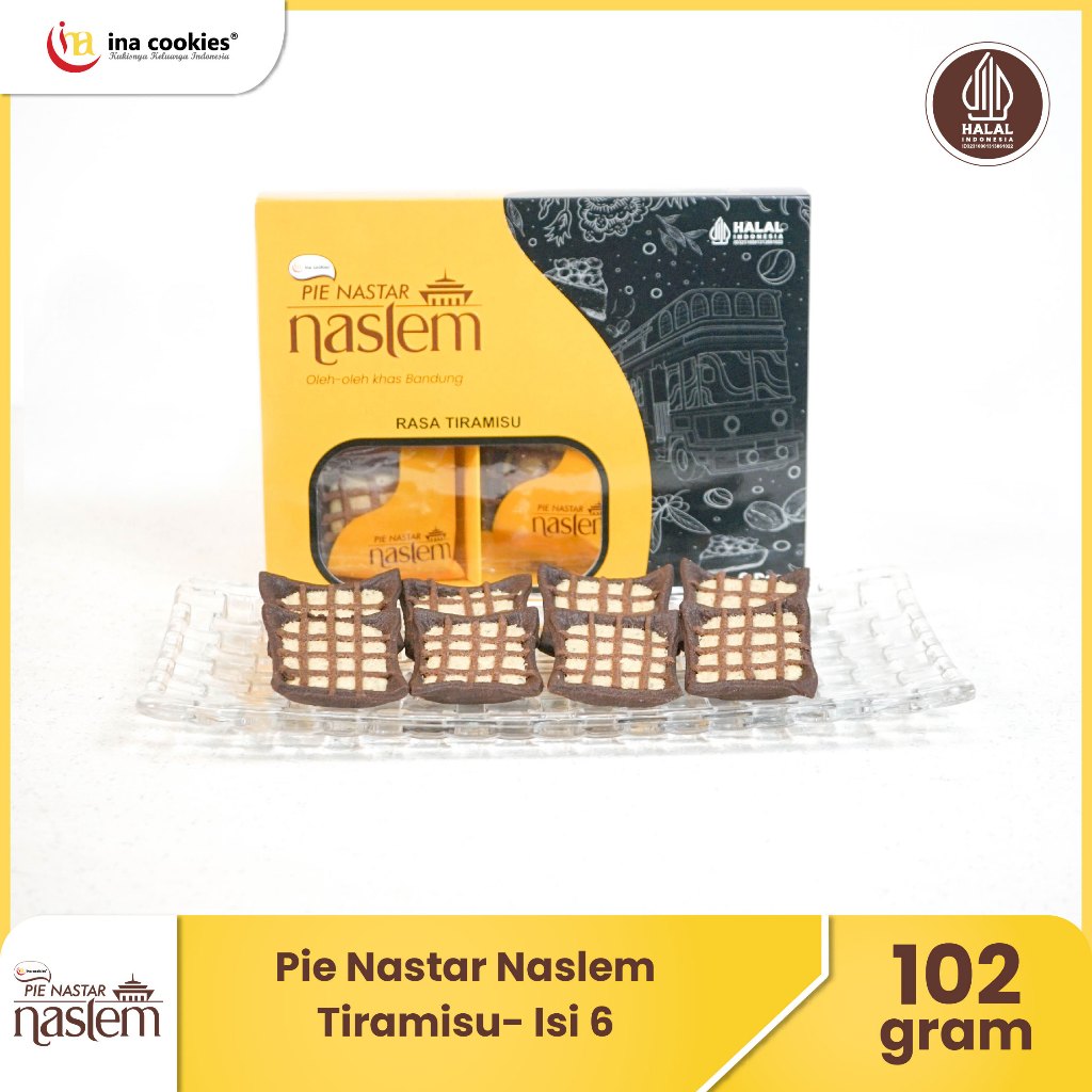 

Pie Nastar Naslem Tiramisu isi 6 pcs Oleh-Oleh Bandung by Ina Cookies