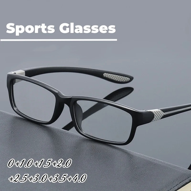 Kacamata Baca Pria Wanita Sporty kacamata Lensa plus optik