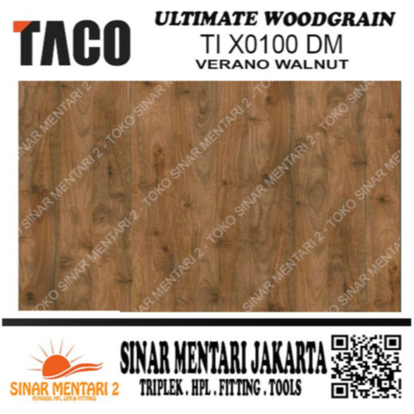 TACO HPL ULTIMATE WOODGRAIN TI X0100 DM VERANO WALNUT