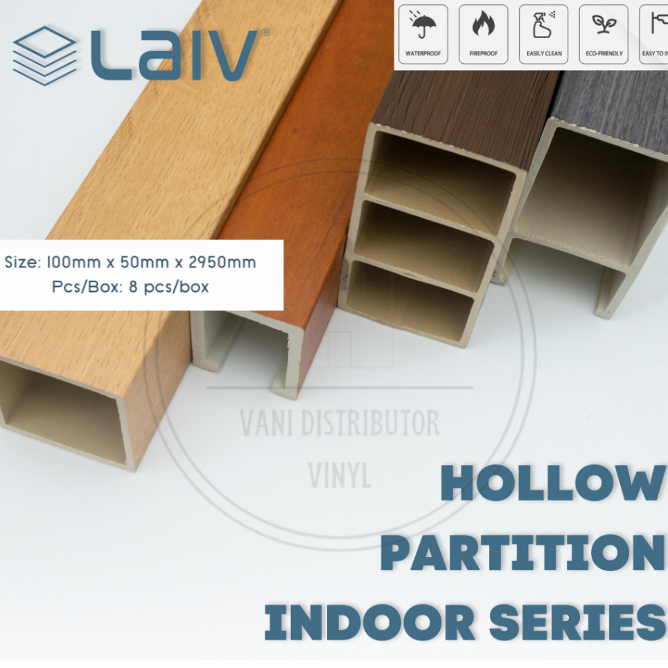 WPC Hollow Kisi Kisi 5cm x 10cm Indoor | Partition WPC Indoor LAIV