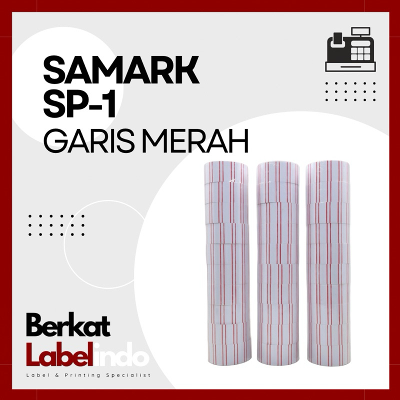 

LABEL SAMARK SP-1 GARIS MERAH ISI 500 (1 SLOP)