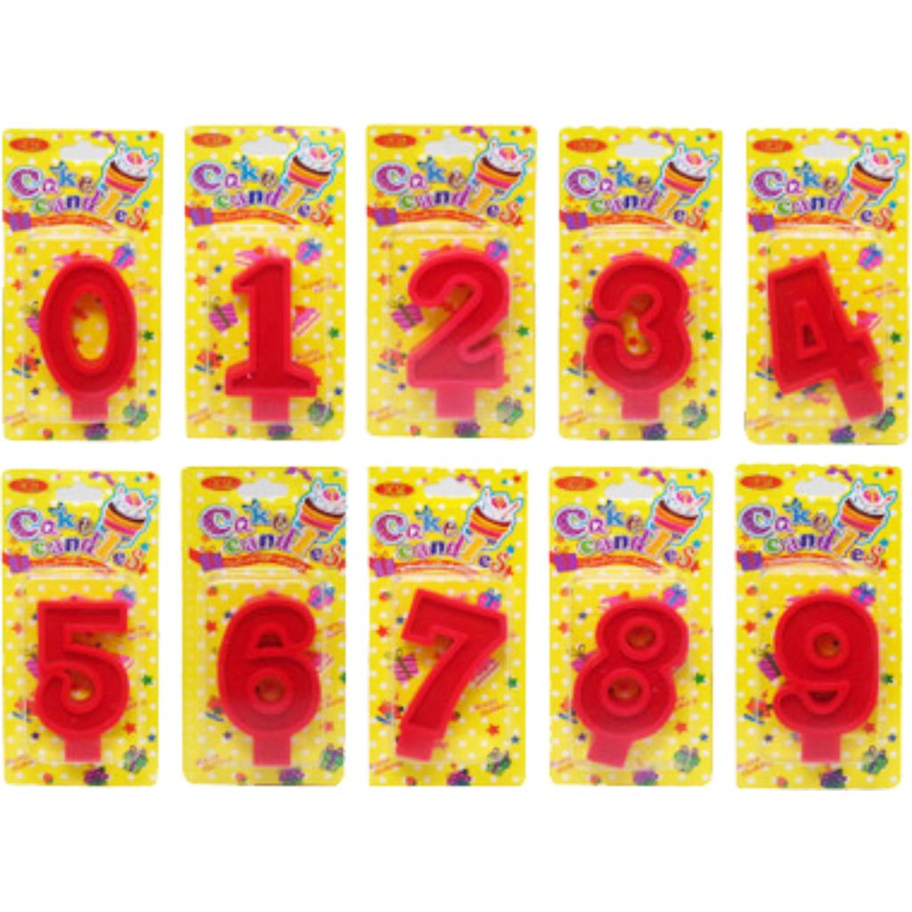 LILIN ANGKA MERAH BESAR / LILIN ANGKA ULANG TAHUN