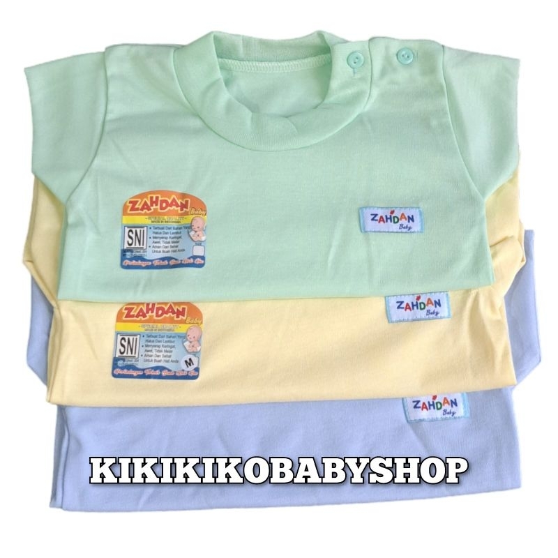 MAM zahdan - 6pcs oblong bayi pendek polos zahdan s m L xl 0-36 bulan oblong pendek polos warna