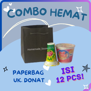 

Tas Souvenir Kertas Ukuran R3/Donat Hitam Polos 14x12x16 cm - 12 Pcs, Cocok untuk Hadiah
