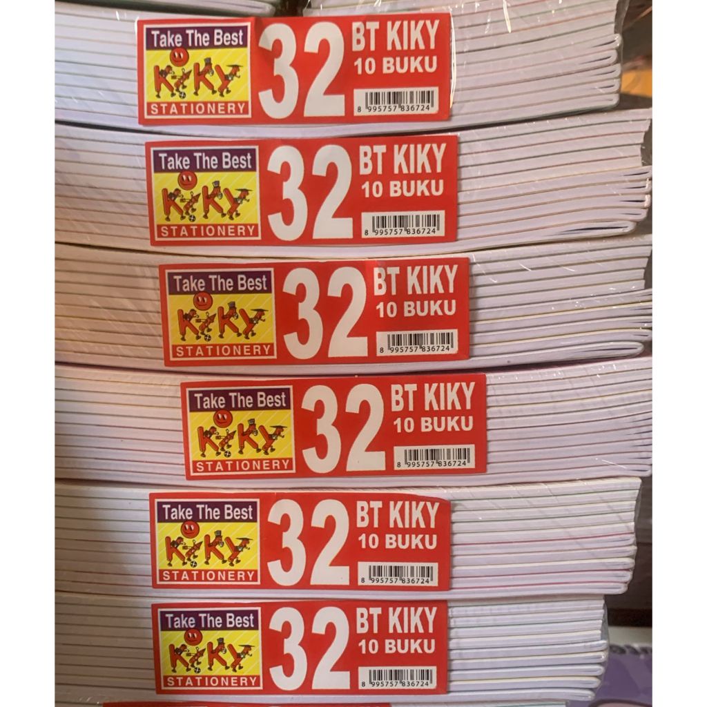 

Ay00! Buku Tulis Kiky 32 Lembar - 1 Pack Isi 10 Buku, Hemat Dan Berkualitas