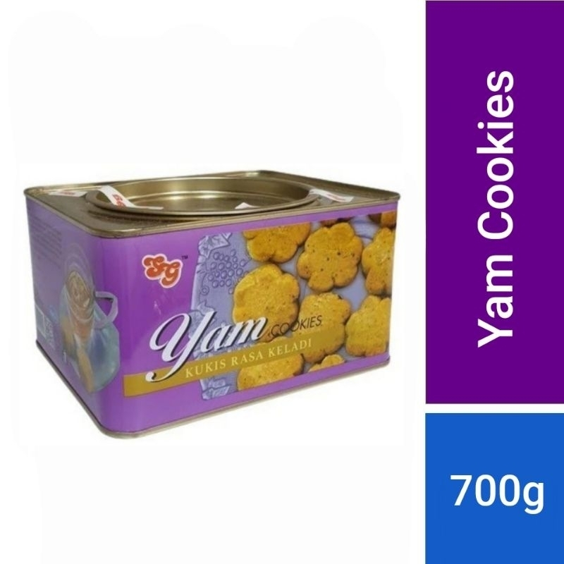 SG YAM COOKIES 700G/ TARO BISCUIT/ BISKUIT UBI KELADI/ KUKIS TALAS