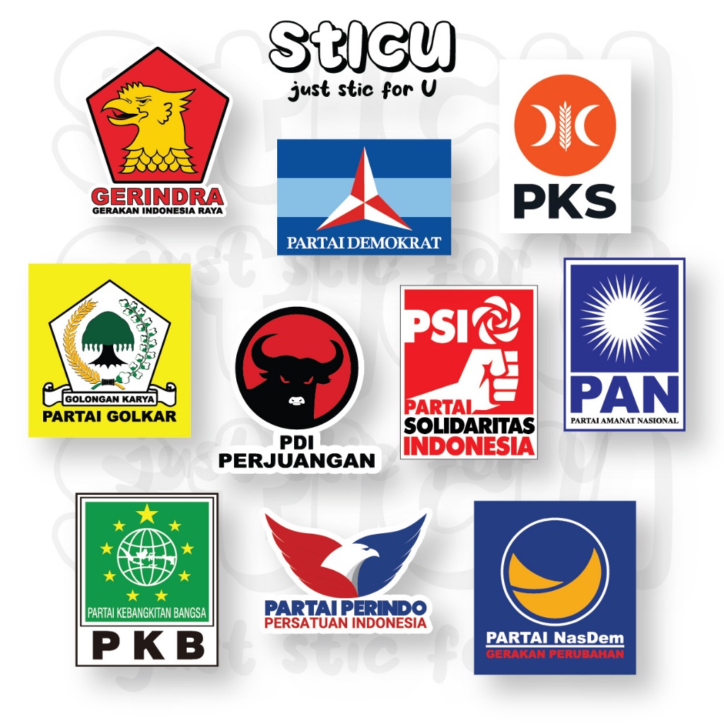 

STICKER PARTAI POLITIK - STIKER PARPOL PEMILU