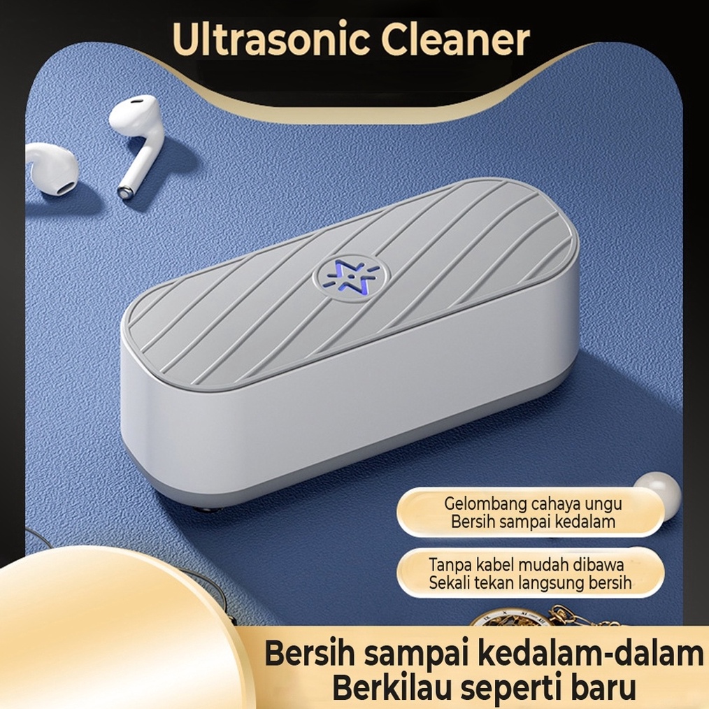KODE S22Q Pembersih multifungsi Pembersih getar untuk kacamata dan perhiasan Ultrasonic Cleaner Deng