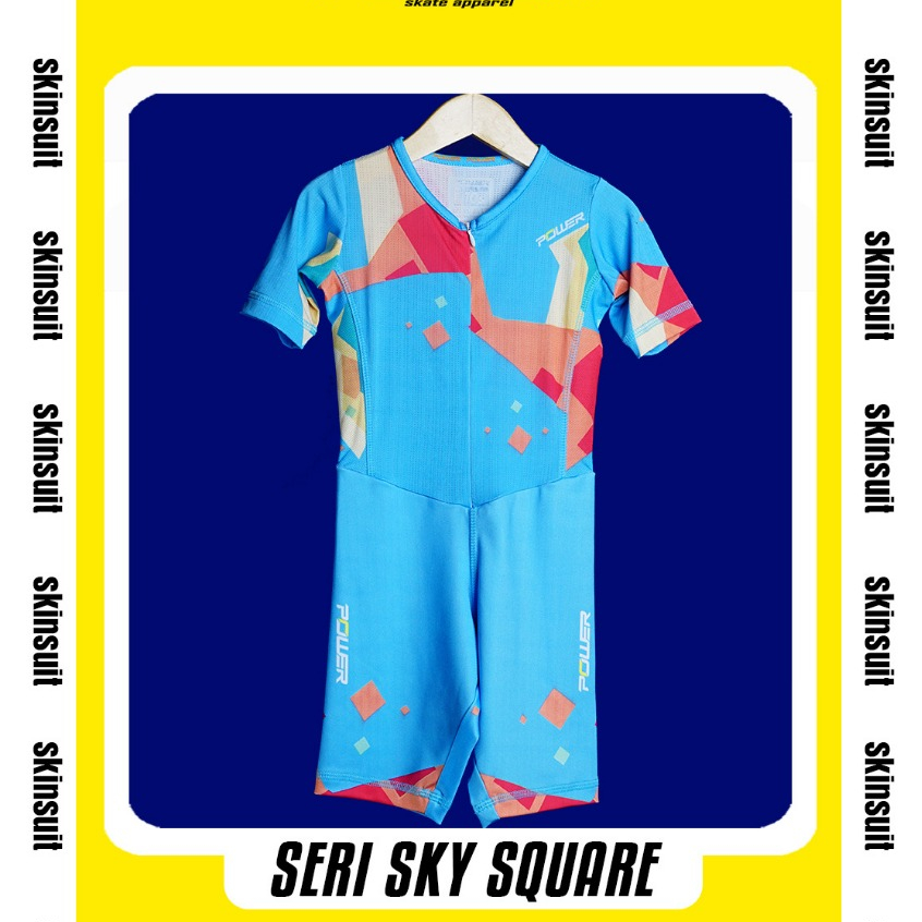 Skinsuit Power Apparel Inline Skate Jersey Sepatu Roda Anak