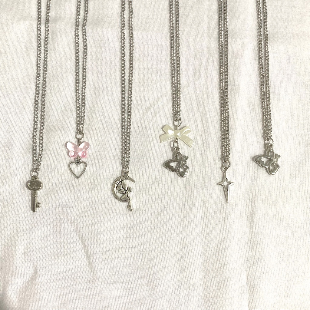 Kalung Rantai Wanita | Sily Necklace | Necklace | Kalung Coquette | Kalung Wanita Aesthetic | Kalung